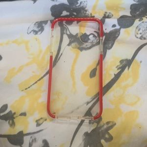 Clear with red iPhone 11 case